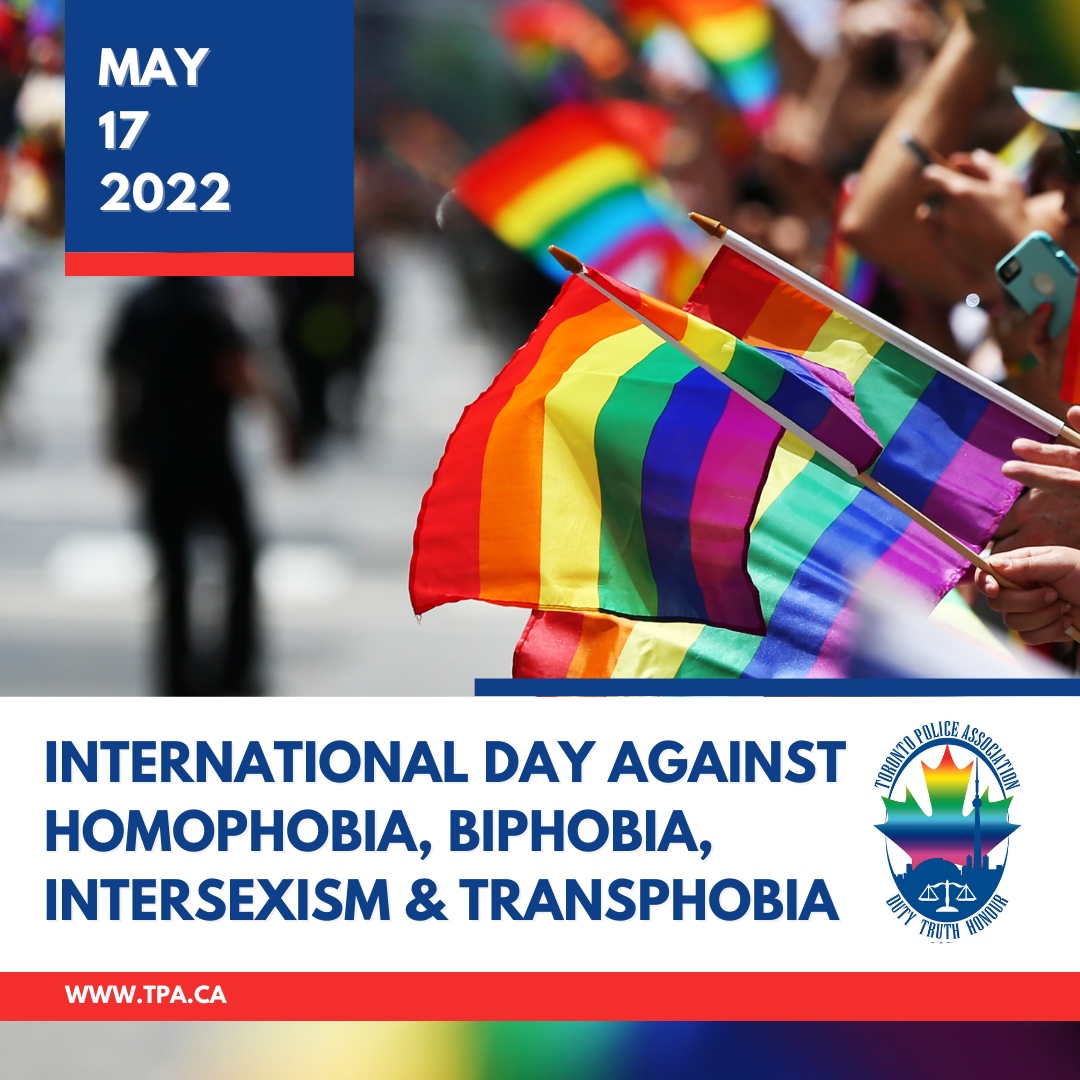 Today, &amp; every day, the <a href="/TPAca/">Toronto Police Association</a> proudly supports our LGBTQ2S Members <a href="/TorontoPolice/">Toronto Police</a> &amp; the LGBTQ2S community in Toronto. We are committed to denouncing discrimination, violence, and prejudice the LGBTQ2S community continues to experience for simply being themselves.
