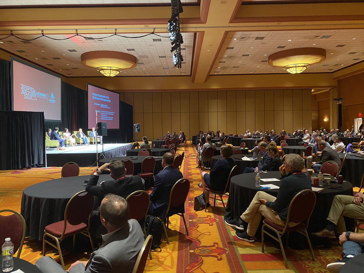 nmotionstartups's tweet image. Quite a loud and clear message at today’s @neb_tech @AksarbenFdn event for the need of corporations to do business with startups and find ways to foster their success. Nice to see our alumni getting deserved time in the spotlight.