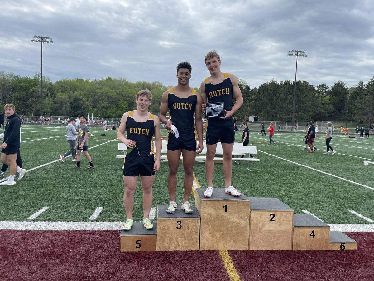 Hutch TF goes 1, 3 and 5 in the 100M dash! Sr Mitchell Piehl sets a new conference record with a 10.96! Way to go Mitchell #FeedTheTigers 🐯🟨⬛️