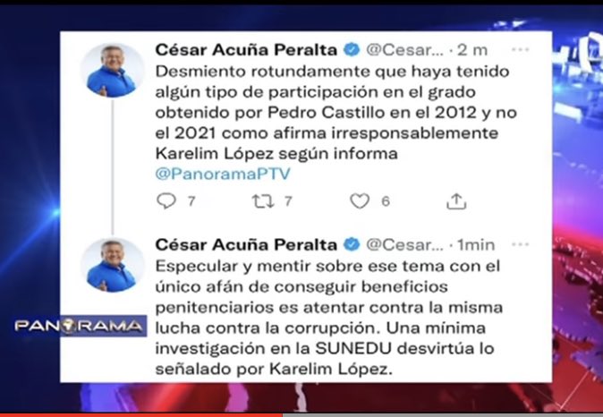 CamotilloPress's tweet photo. @MeDicenPajita Escribir la dedicatoria a su hija en la tesis después de 2013 era imposible. El diploma de grado fue emitido en junio de 2013. Se supone, entonces, que Pedro Castillo sustentó la tesis antes de esa fecha.
La pregunta es cuándo la @UCV_Peru registró ante @SuneduPeru la tesis? https://t.co/o9D9E1f2Cd