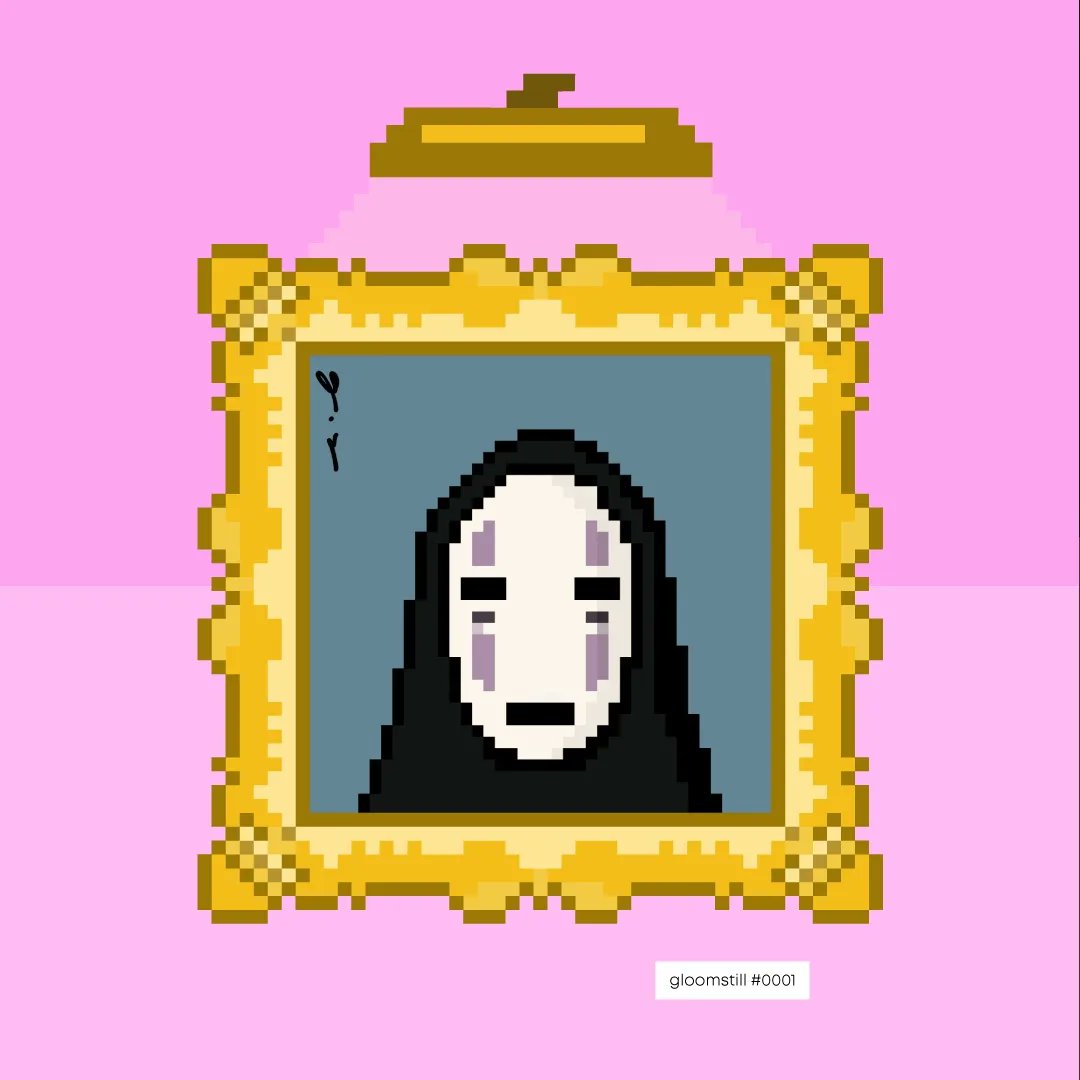 gloomstill's tweet photo. #0001 "kaonashi" 
1 of 1 piece 📃 Pixel collection.
€29.97 dm me if interested.

Includes: original files, authenticity certificate, file code and a pixel art gallery AI file to start your own gloomstill collection. 

#digitalart #gloomstill #collectibleart 
#SpiritedAway https://t.co/sNhlC0tTdp