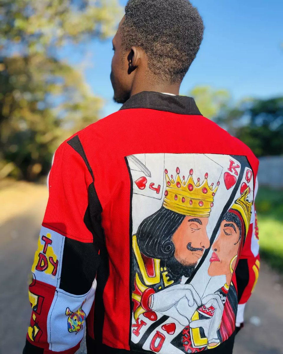 seamskills's tweet photo. Customized "KING AND QUEEN" Jacket @seamskillsart 
.
.
.
.
#art #handpainted #fabricpainting #Seamskills 
#customizedjacket #swag #cool 
#streetwear #ArtistOnTwitter #custommade 
#fashionstyle https://t.co/HOHGLrVPw5