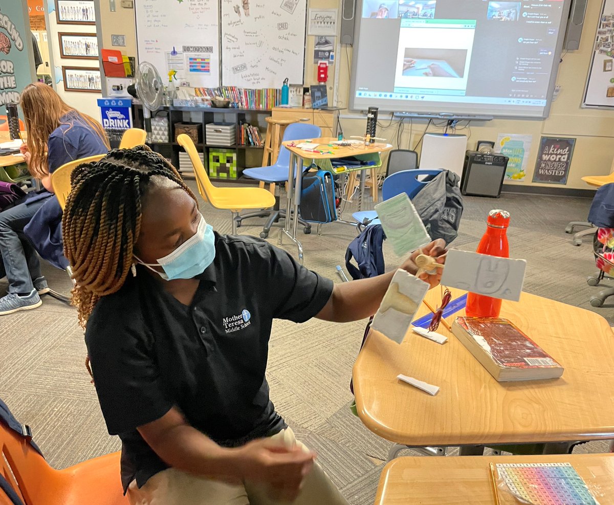 MTMSRegina's tweet photo. MTMS students enjoyed participating in the Kids' World of Energy Festival hosted by @RelayEducation. The online workshop featured a design challenge, where students learned about renewable energy and electricity while building wind turbines #KidsEnergyFestival #relayeducation https://t.co/oPjgDo1SMP