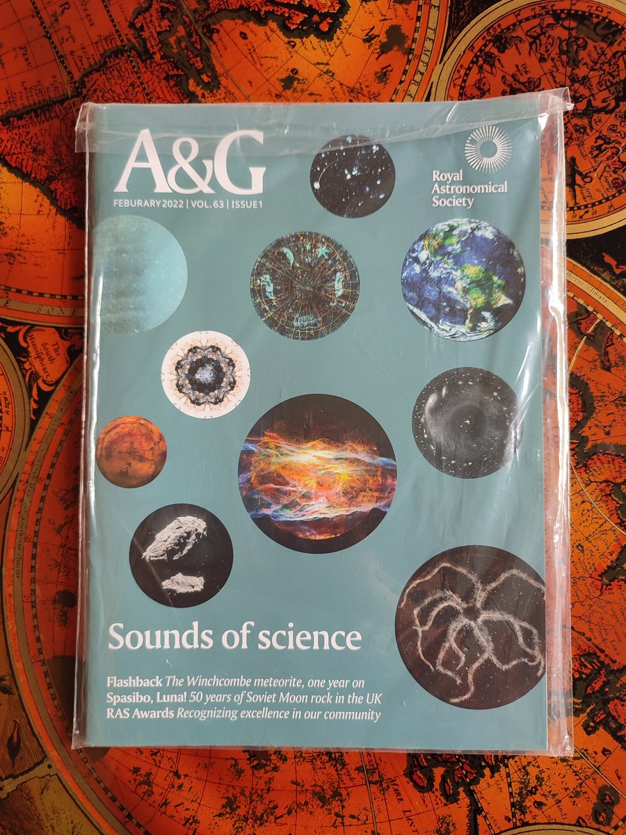 AD_Wynne's tweet photo. They're here!!! Last year I got to co-author with the brilliant @SoundsofSpaceP team about their ongoing, epic, art-music-science project #SoundsOfSpace 🌌 - Delighted to receive my hardcopies of the piece in Astronomy & Geophysics @RoyalAstroSoc!
w/@NigelPMeredith @artistlyre https://t.co/0F3cXVVYYp