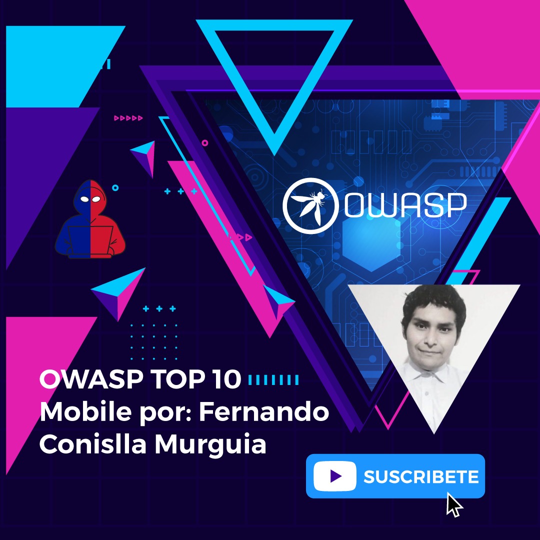 comunidaddojo's tweet photo. Los invitamos a ver el video en nuestro canal de youtube sobre OWASP TOP 10: Mobile por Fernando Conislla Murguia, link https://t.co/flsKnjYsHF
Sigue nuestro canal Fundación Comunidad Dojo.
#ciberseguridad #tecnologia #top10owasp #owasp #educacion https://t.co/nhPZ5SbOll