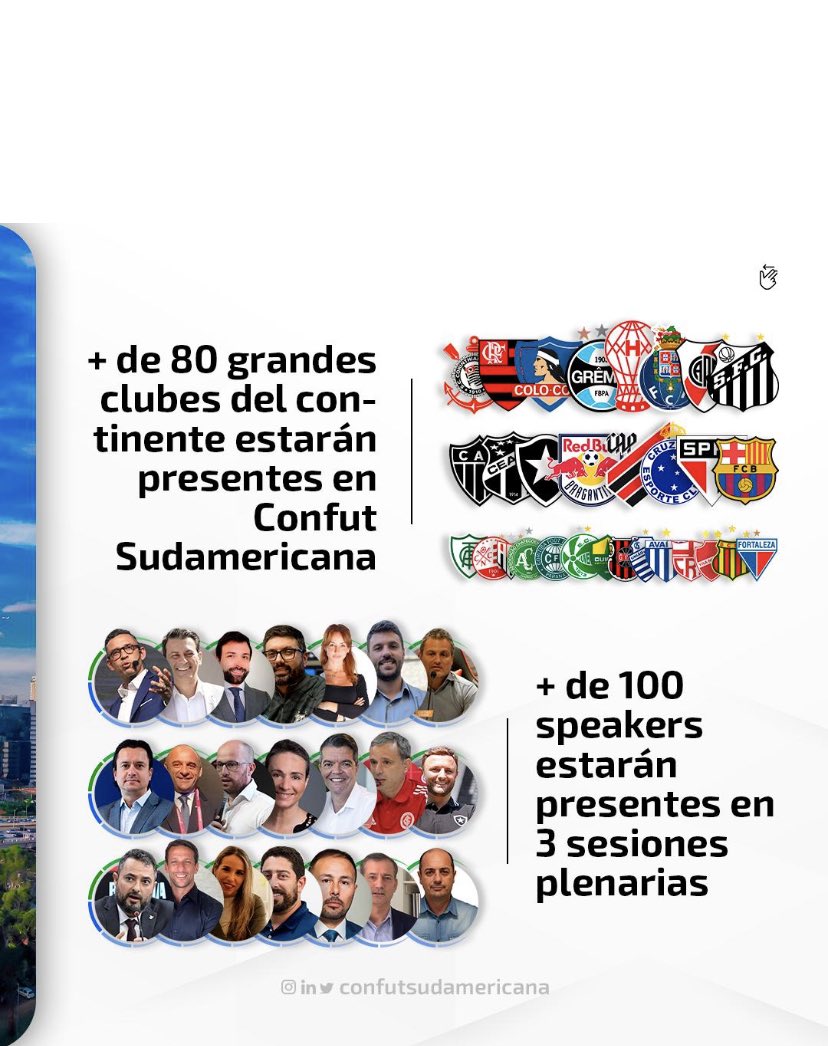 SalvioSpinola's tweet photo. Grande evento sobre futebol.
14 e 15 de julho em São Paulo.
#Confut
#ConfutSudamericana
#Futebol https://t.co/MD5Xb8z6VU
