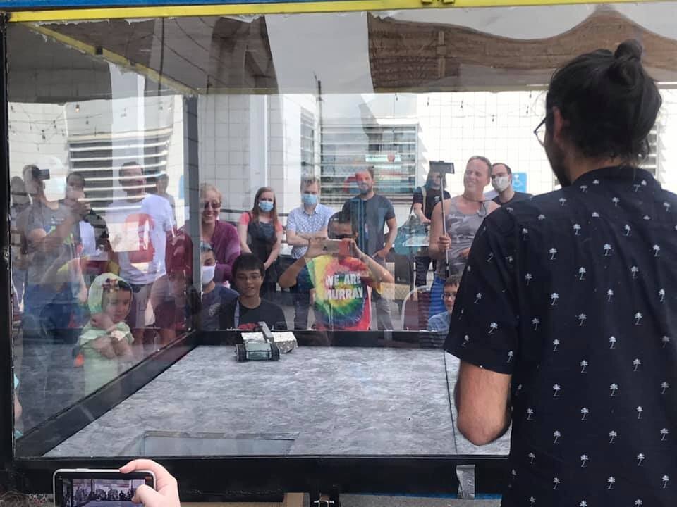 makeslc's tweet photo. BATTLE BOTS ARE BACK!!!
This weekend (Saturday May 21st), fights begin at 10:00am and the event ends at 5:00pm. Join us in the  courtyard parking lot at Make Salt Lake. For more details check out the link.
https://t.co/OMt6tMbhr8 https://t.co/xH8eyqDATd