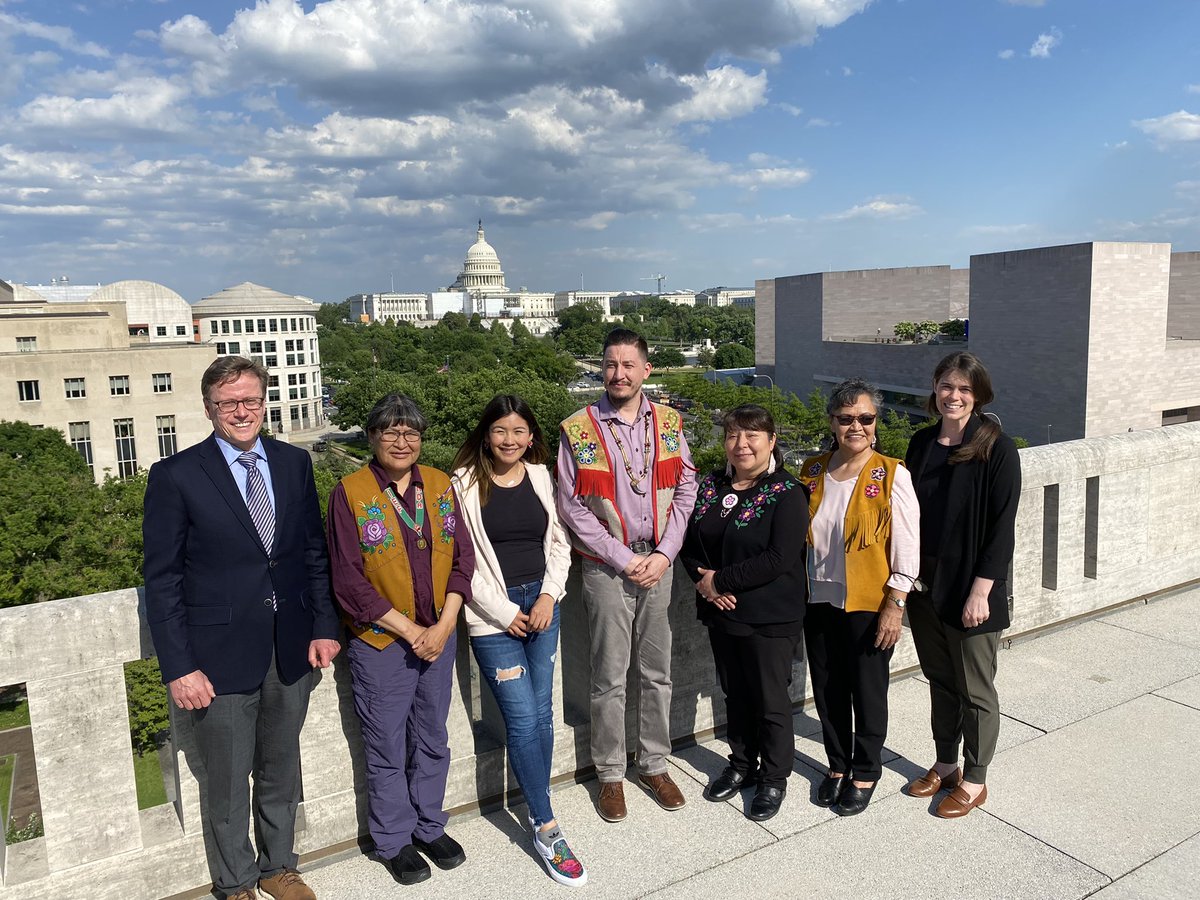 CanEmbUSA's tweet photo. Happy to welcome the Gwich’in Chiefs and Leaders to the Embassy today. Mahsi choo! Thank you for your visit! @m_loken https://t.co/cclEgqmF9j