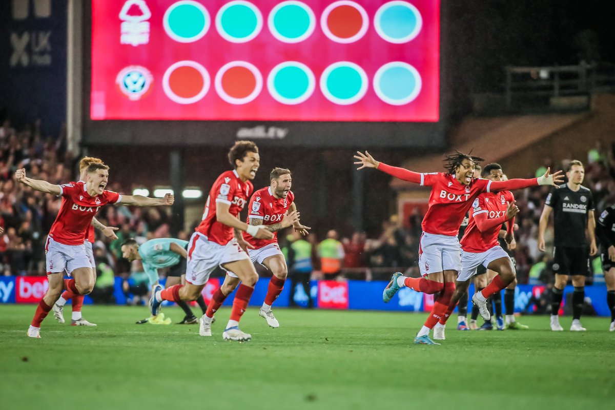 NFFC's tweet photo. THAT. MOMENT. 

#Together ❤️

🌳🔴 #NFFC https://t.co/06JHV7s403