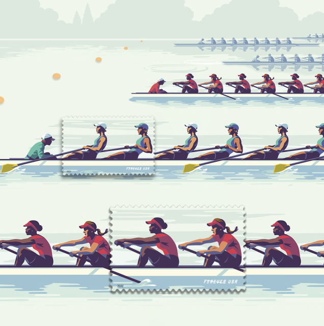Women’s Rowing stamps #USPSEmployee