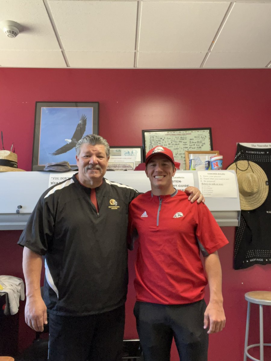 Clydelogan21's tweet photo. Like to thank Coach Measom @bmeasom1 from @SUUFB_  for coming down and chopping it up about our guys. We got to get some Jags down that way soon coach. @CoachMoswcfb @SWCfb https://t.co/DQvfH69k4N