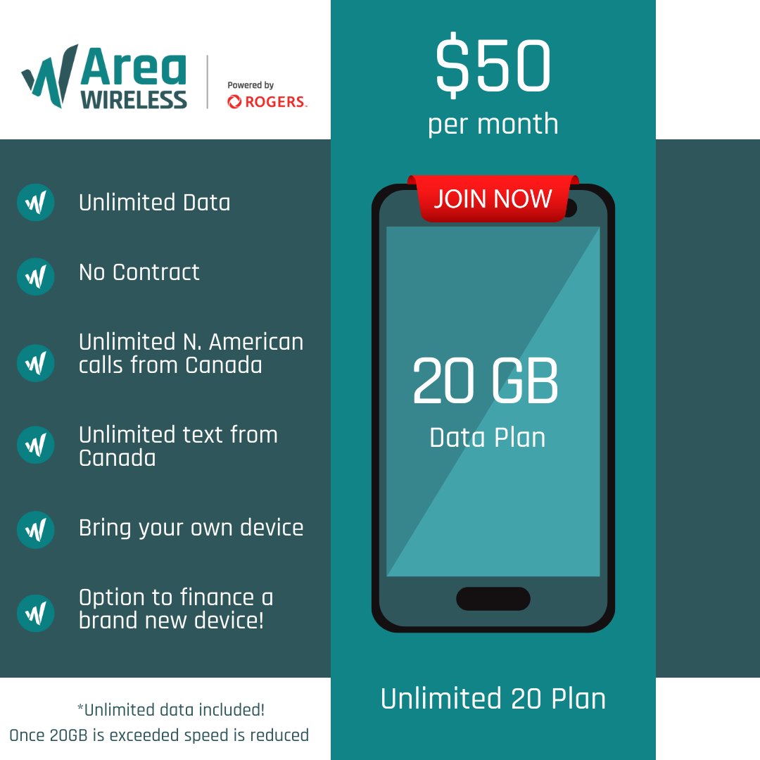 AREAHub's tweet photo. Join Area WIRELESS now and start saving today! No activation fees, No contracts. Finance a brand new device!
Learn more: https://t.co/pKh4JQ0EBE #AREA #MemberServices #AREAwireless #RogersWireless https://t.co/hMaacnvJHE