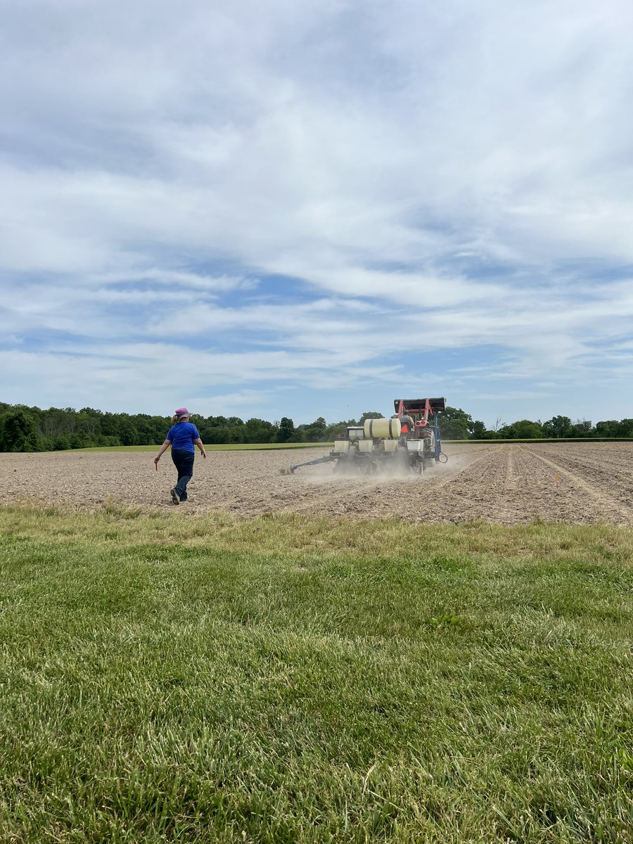 HaneyGrace's tweet photo. @InVISION_HiSOY and @NKSeeds corn plot goin in the ground! @A_A_RonHenry’s built in GPS was working perfectly, and @Agri_vocate’s dance moves were on point! Thanks for the help! https://t.co/WwV39nlpIK
