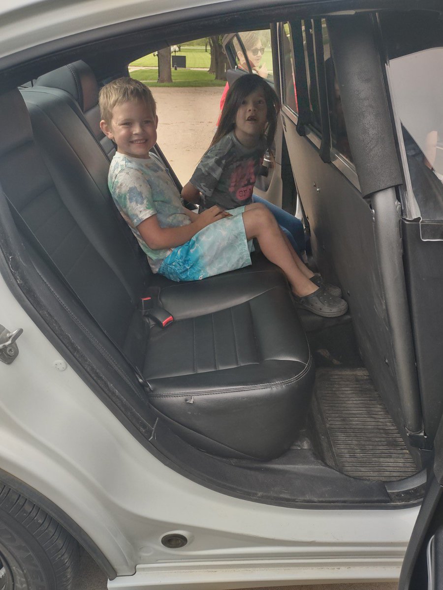DC PK-1st students learned about stranger danger from Deputy Chwirka today and then had a blast checking out a pretty cool car!