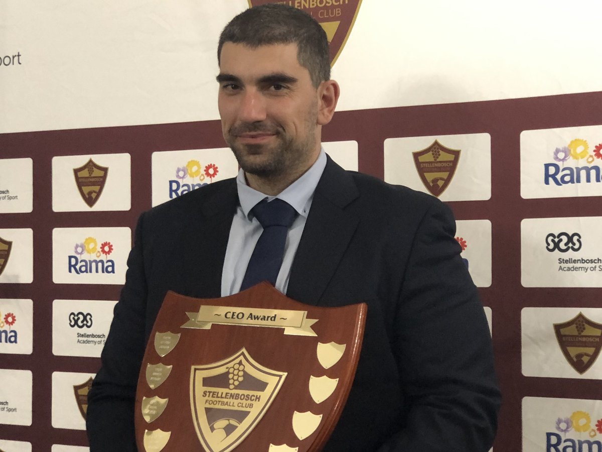 FMSouthAfrica's tweet photo. A lovely night out at the @StellenboschFC awards and congrats to some of the winners below - @zithazee - the big winner on the night …
Good company too with @kappilinho , @markgleesonfoot , @ZaahierAdams &amp; @LiamBekker https://t.co/9AYFgxDWNf