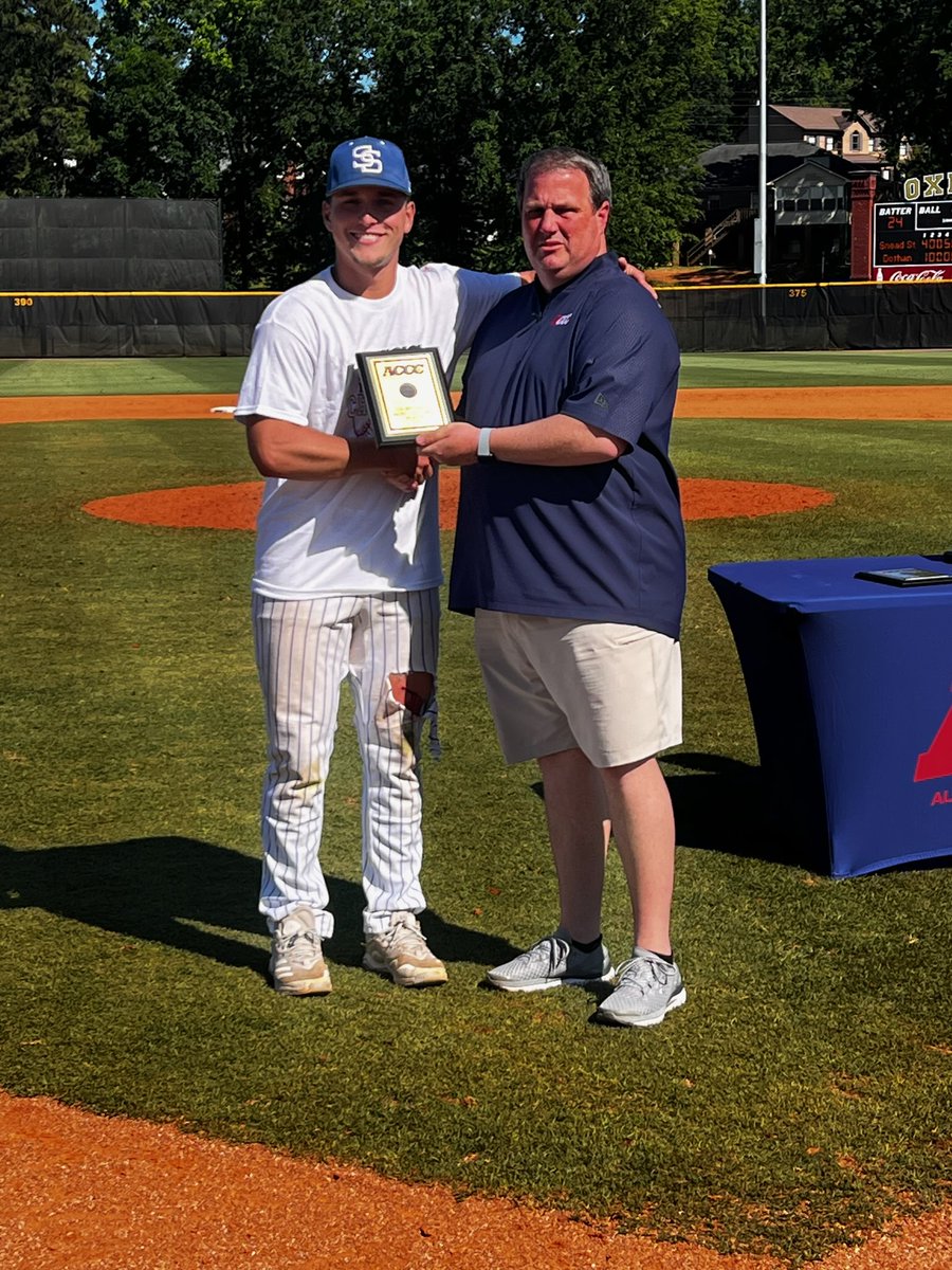 Congratulations to Triston Todorowski of <a href="/SneadBaseball/">Snead State Baseball</a> on being named <a href="/acccathletics/">ACCC</a> Baseball Tournament Most Valuable Player. Well deserved.