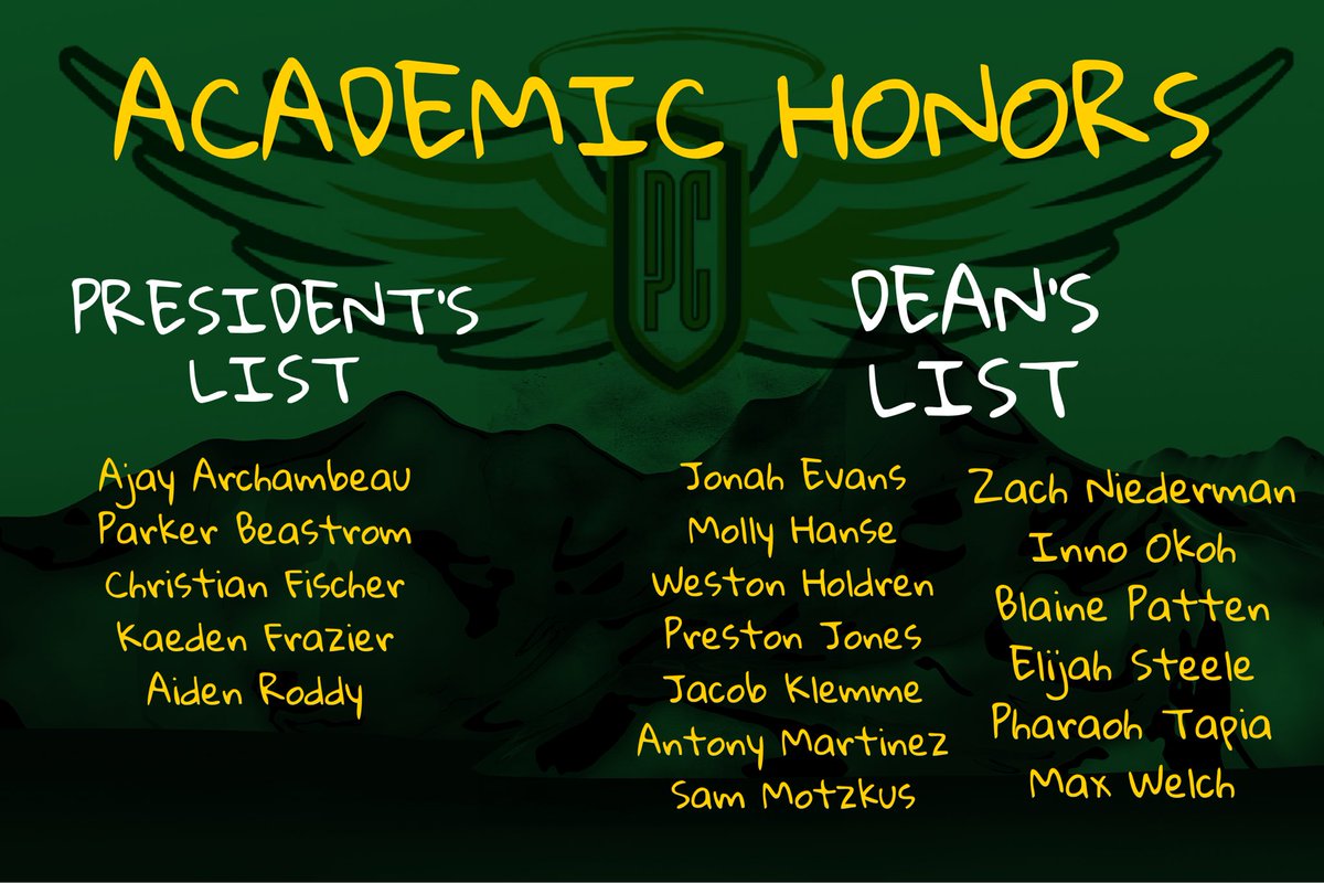 PCSaintFootball's tweet photo. Congrats to all our Saints who took home Academic Honors this semester! #SA1NTARMY https://t.co/XEJFWzH8rJ