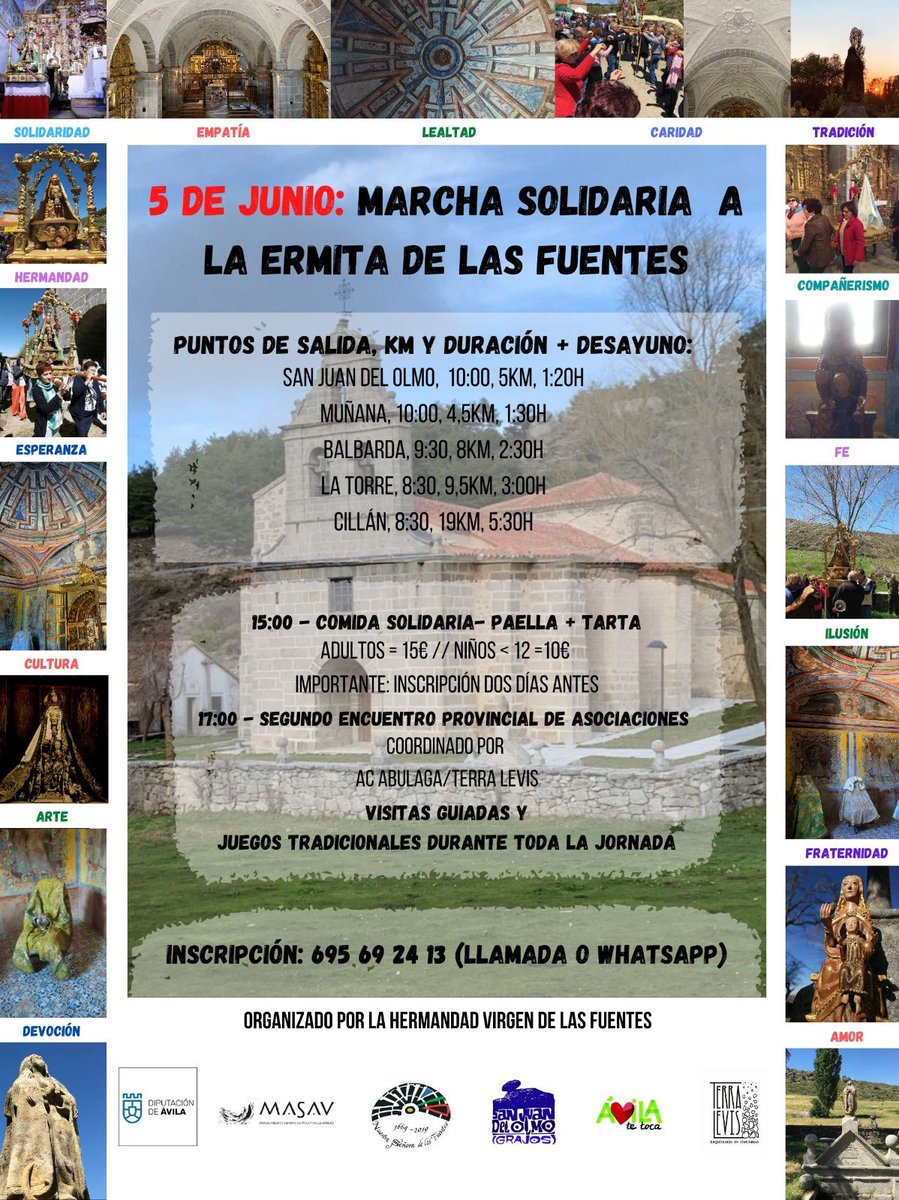 Marcha solidaria a la Ermita de las Fuentes #avilaturismo #turismo #solidaria #carrerasolidaria #valleambles #sierradeavila