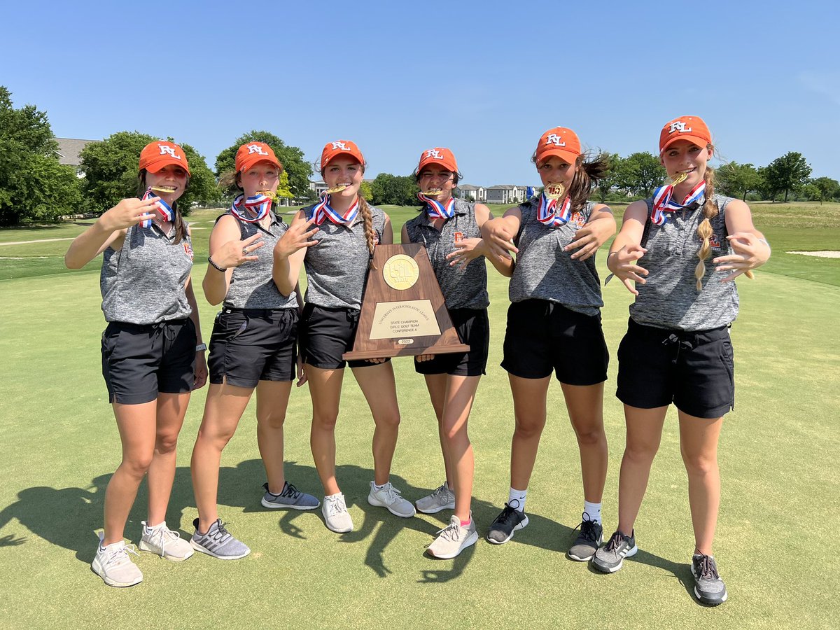 MarandaHopeHood's tweet photo. 3-Peat State Champs 🥇🥇🥇🇨🇱⛳️🏌🏼‍♀️🧡🖤 #robertlee @klstsports @gosanangelo @KTXSSports @Texas1AFan @ARNareaSports @AustinTGCA @uiltexas @KSANsports @WTXScribe @CBryce2015 https://t.co/TcMWWBpe55