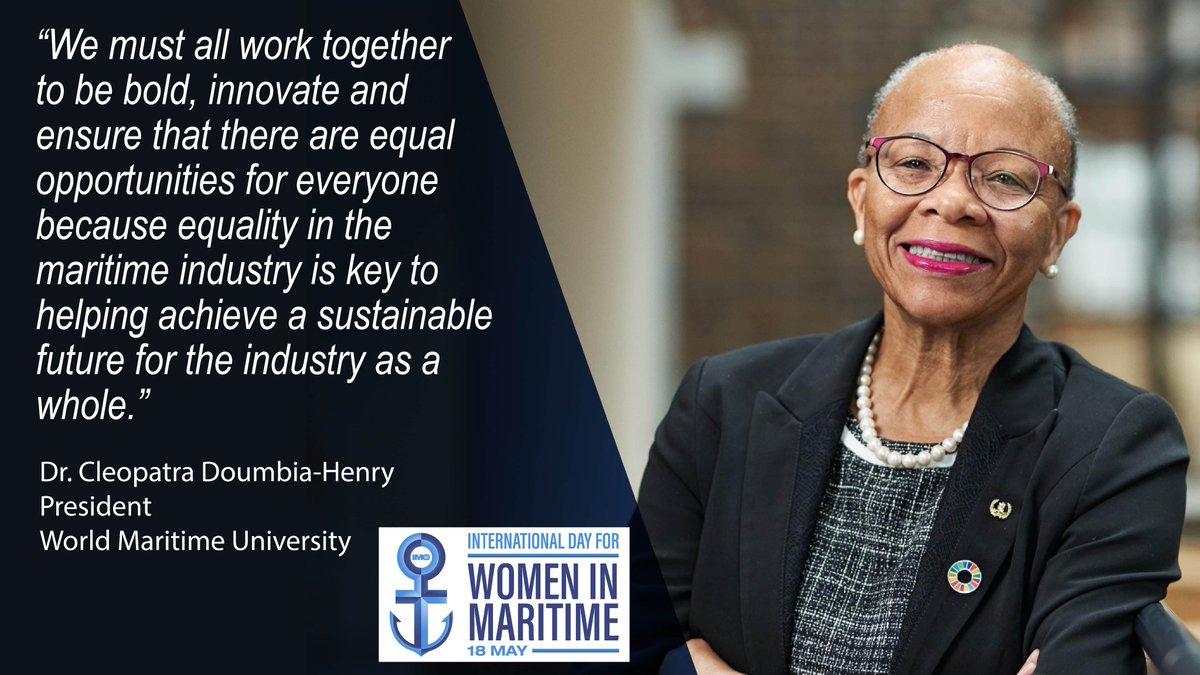 18 May is the inaugural IMO International Day for Women in Maritime! Read President Doumbia-Henry's full message in support of maritime women globally at: bit.ly/3wne3WL <a href="/IMOHQ/">International Maritime Organization</a> #WomenInMaritimeDay