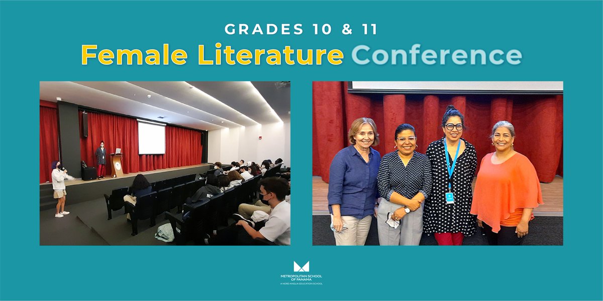 METSchoolPanama's tweet image. On May 5, #METstudents Grades 10 & 11 had the opportunity to listen to the conference: "Temáticas de la literatura postmoderna femenina" (Themes of the postmodern female literature), organized by the Secondary Spanish Department to conclude the #SpanishDay celebrations. ✍️✨