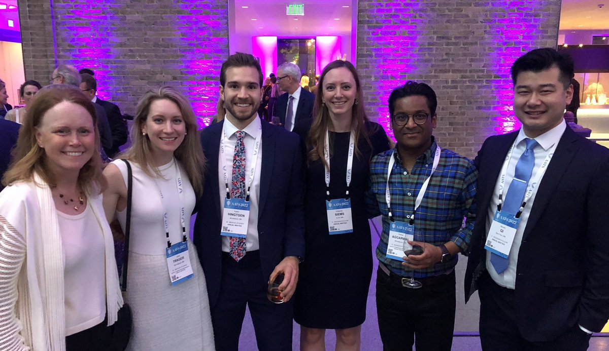 Steven Qi (@stevenqimd) on Twitter photo What a brilliant <a href="/UMNSurgery/">UMN Surgery</a> delegation at #AATS2022! Proud of <a href="/chesburg_siems/">Chesney Burgweger Siems</a> @rishavaggarwa12 <a href="/LenaETrager/">Lena E. Trager, MD</a> for presenting their research. And of course led by the incomparable Dr. Rose Kelly, incoming Secretary of <a href="/AATSHQ/">AATS</a>! What a brilliant <a href="/UMNSurgery/">UMN Surgery</a> delegation at #AATS2022! Proud of <a href="/chesburg_siems/">Chesney Burgweger Siems</a> @rishavaggarwa12 <a href="/LenaETrager/">Lena E. Trager, MD</a> for presenting their research. And of course led by the incomparable Dr. Rose Kelly, incoming Secretary of <a href="/AATSHQ/">AATS</a>!