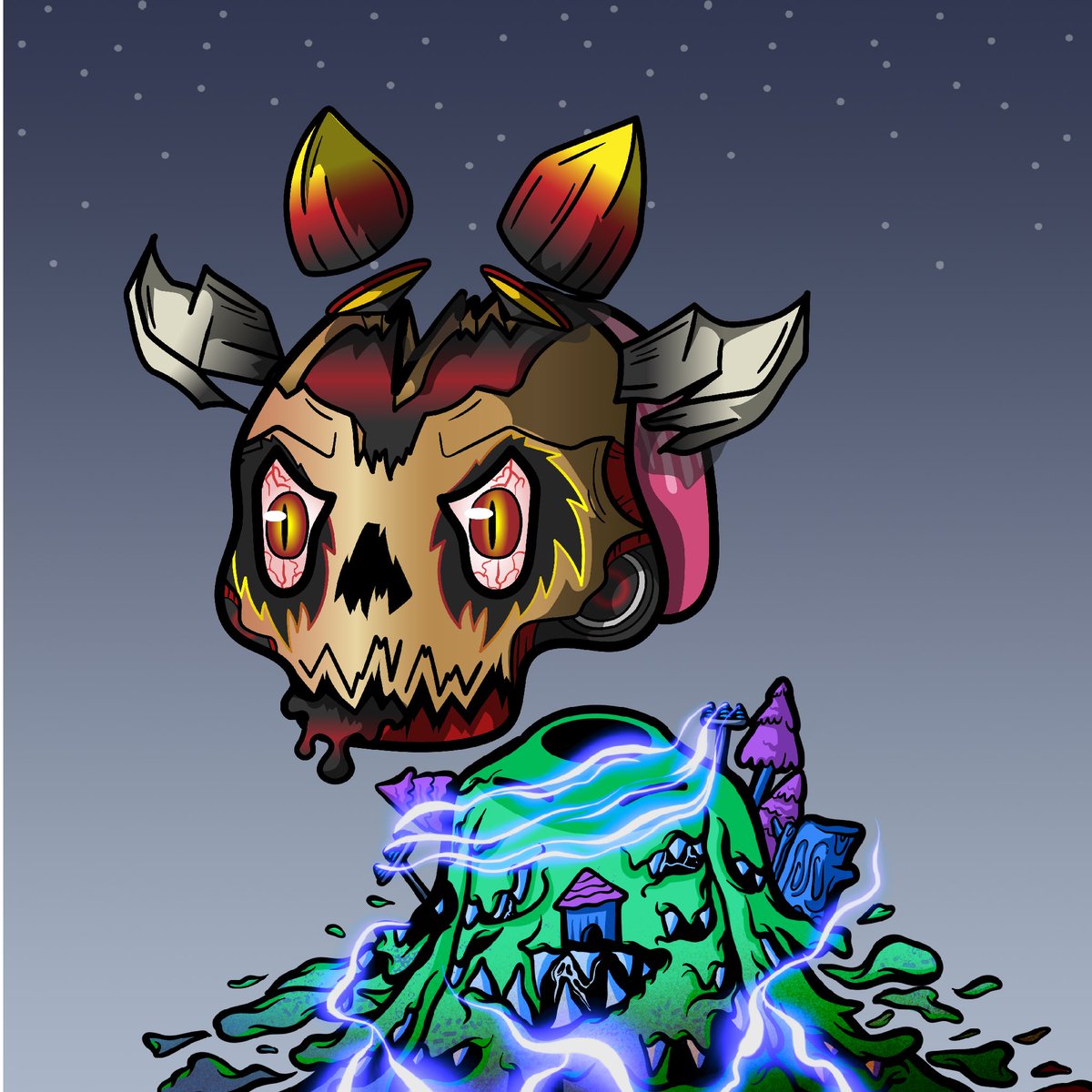 PAST_nft's tweet photo. @los_muertosNFT continues to amaze!! Launching 1000 Diablos collection! https://t.co/1vHHoCZyTl