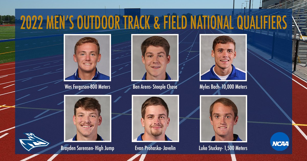 UNK_Athletics's tweet photo. Congratulations to our 9 @UNK_Track Athletes who qualified for the 2022 Outdoor Track &amp; Field National Championships! 

For competition times or to read more: 
https://t.co/irXTrR5kFT https://t.co/O8nMjiMvho