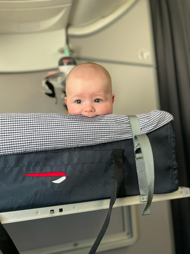 annetteneumann's tweet photo. @British_Airways my grandson Josh loving life in the British Airways bassinet:) https://t.co/6WADRhV4of