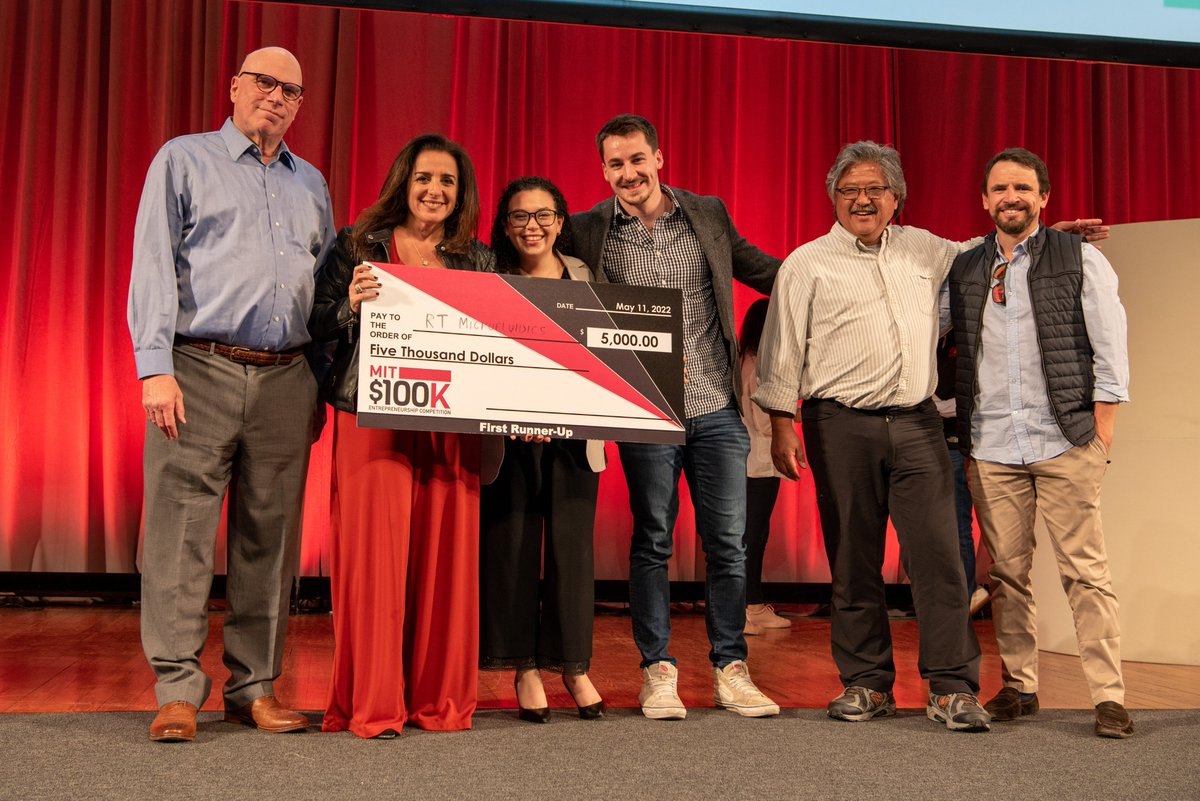 mit100k's tweet photo. Last Wednesday, the MIT $100K Launch Finale took place, and NoNa+ Desalination won the $100,000 grand prize! Congratulations!

Congratulations also to the other winning teams:

2nd place: https://t.co/bwSNygTAlj

3rd place: RTMicrofluidics

Audience Choice: Sparkle https://t.co/2rxfEgFdaY