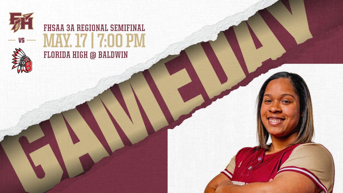 FSUS_Athletics's tweet photo. GAMEDAY!
Good Luck to @floridahighSB as they travel to Jacksonville to face Baldwin in the FHSAA Regional Quarterfinal game. #revengematch #WeAreFSUS https://t.co/TiTIauN4iH