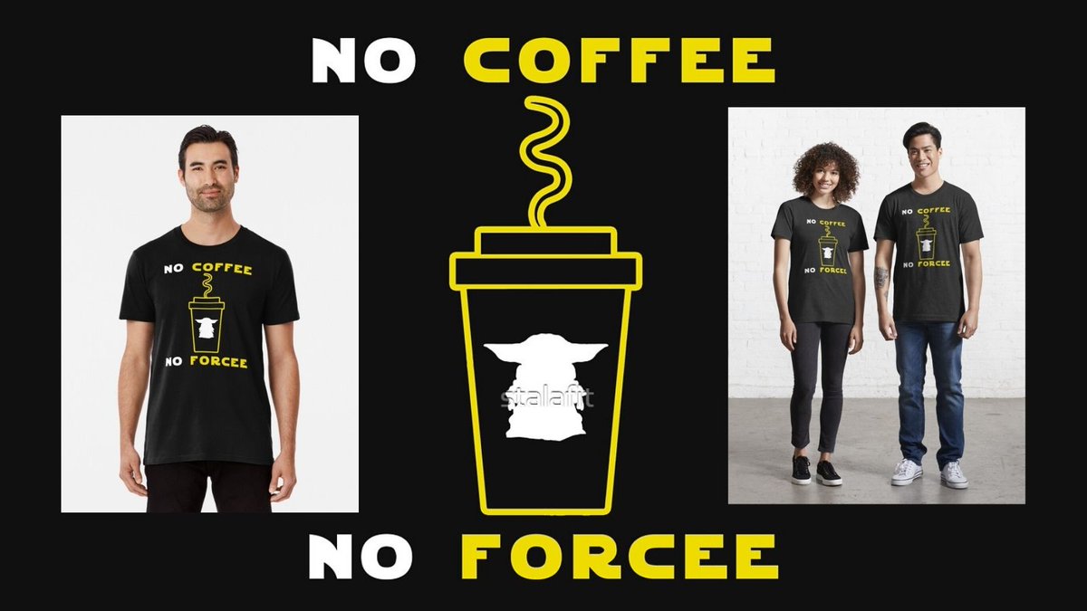 STALAFIT2's tweet photo. Get the art of No #Coffee No Forcee of #Grogu printed on awesome products. 
LINK 👉 https://t.co/BlMY1wUUFz 
#StarWars #themandalorian #Yoda #shirtdesign #redbubbleart #SheHulk #MyWorstCar #PMSWhiteTiger #JohnnyDeppvAmberHeard https://t.co/6j94UQpmug
