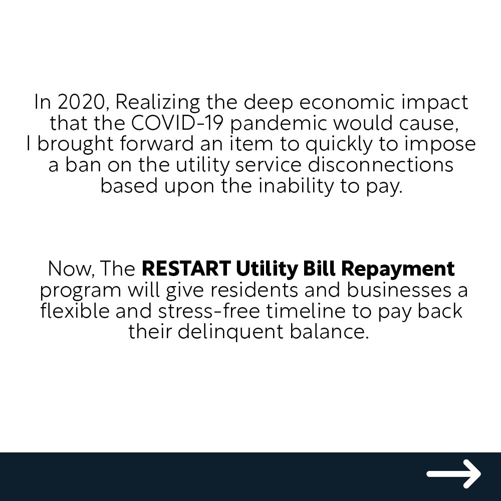RonaldoFierroCA's tweet photo. 2 years later and we’re now rolling out the RESTART Repayment Program to give residents and businesses a flexible and stress-free way to become current on their bill and move forward without this weight on their shoulders. https://t.co/28cAo55z0X