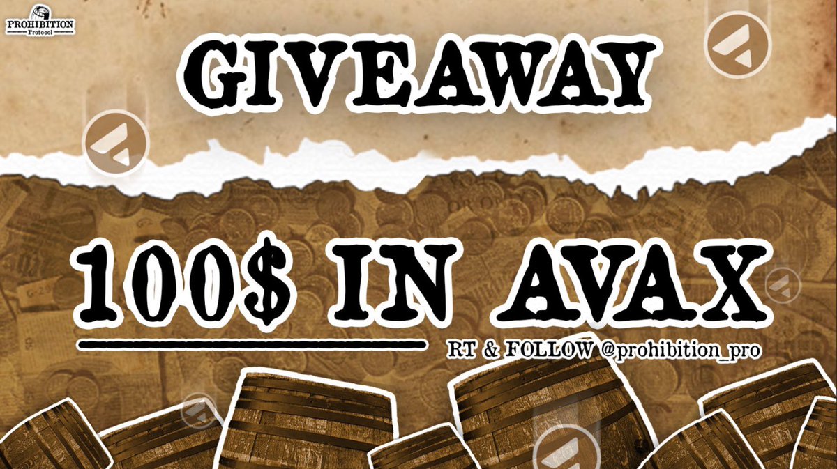 Prohibition_pro's tweet photo. 🥃🎁MOBSTERS GIVEAWAY🎁🥃

🚬 100$ in $AVAX 🔺
🚬 3 Whitelists (Goldlist/Silverlist/Bronzelist)🤯

✅ RT &amp; Like.
✅ Follow.
✅ Tag 3 Friends.

Gitbook : https://t.co/1sS9BchZl6
Hodl &amp; Take shot.⏱ https://t.co/t5xDXaVEQ0