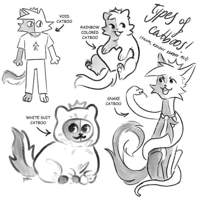 Catboos of the different pictures of ranboo from whatever the hell he's doing in florida(?) 