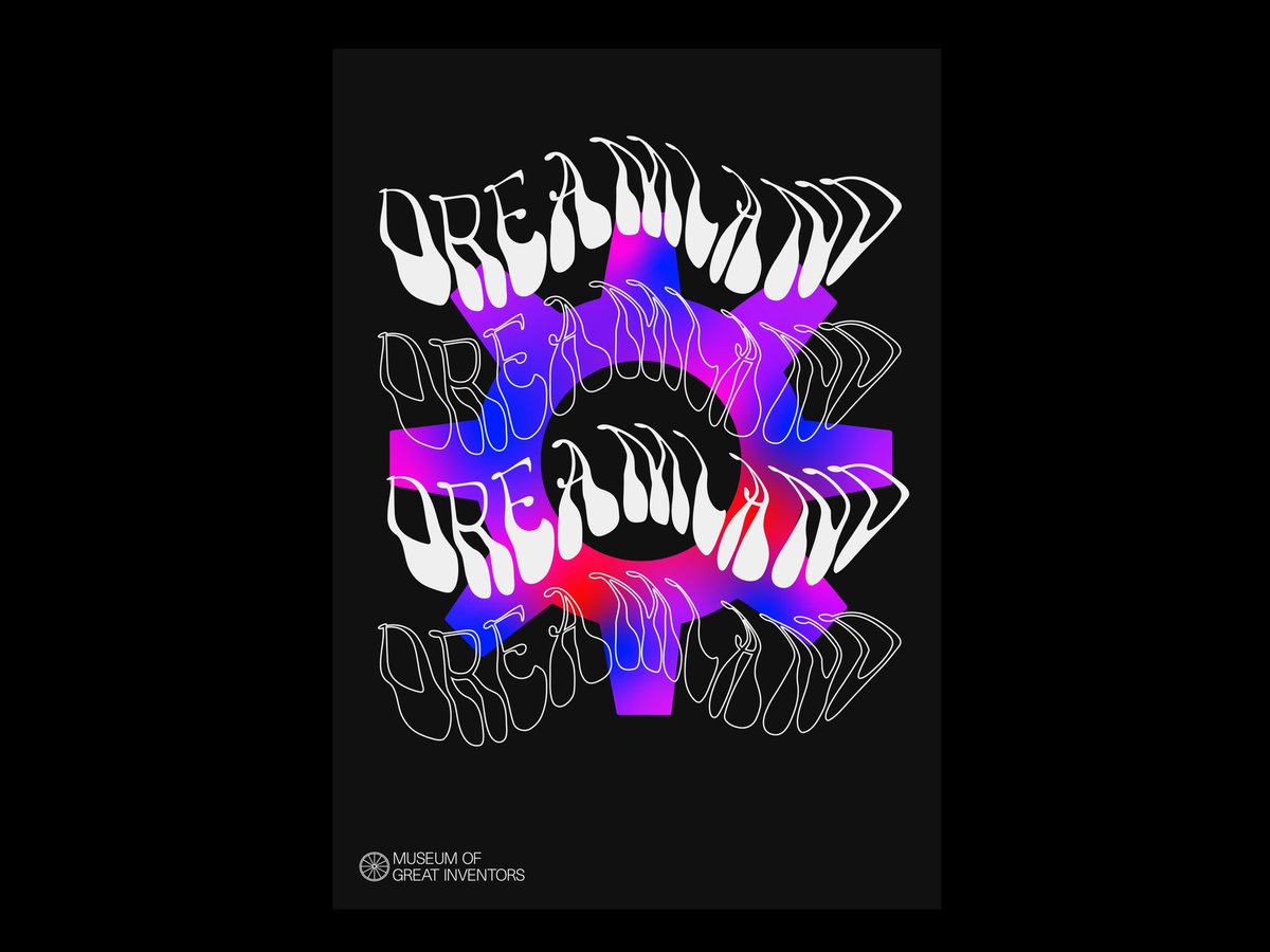 SkaisteDesign's tweet photo. A poster design for the Museum of Great Inventors with the main concept being imagination. It showcases how inventors' minds worked to develop inventions while also summarizing their entirety. It also plays around psychedelic 60’s art and accidental LSD invention. #GraphicDesign https://t.co/pZCjRi0mYJ
