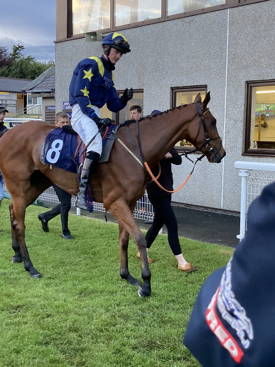 HexhamRaces's tweet photo. Les’s Legacy winner of the Discover Northumberland Handicap Hurdle Race. Congratulations to the winning owners Tweed Valley Racing and Susan Corbett, trainer Susan Corbett and Jockey Dillan Hurst 👏👏 @girsonfield @Dillanhurst_ https://t.co/j0LYmQ5dJr