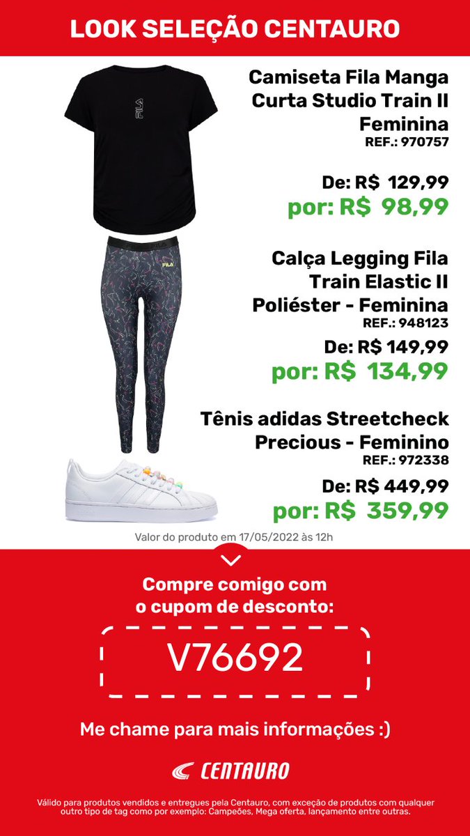 BBB200022's tweet photo. 👉🏼 Garanta 10% de desconto em produtos vendidos e entregues pela Centauro usando o cupom V76692🛒 https://t.co/SLo93MNb2O

#OfertasCentauro #CentauroEsporte https://t.co/Z41aJcCST0