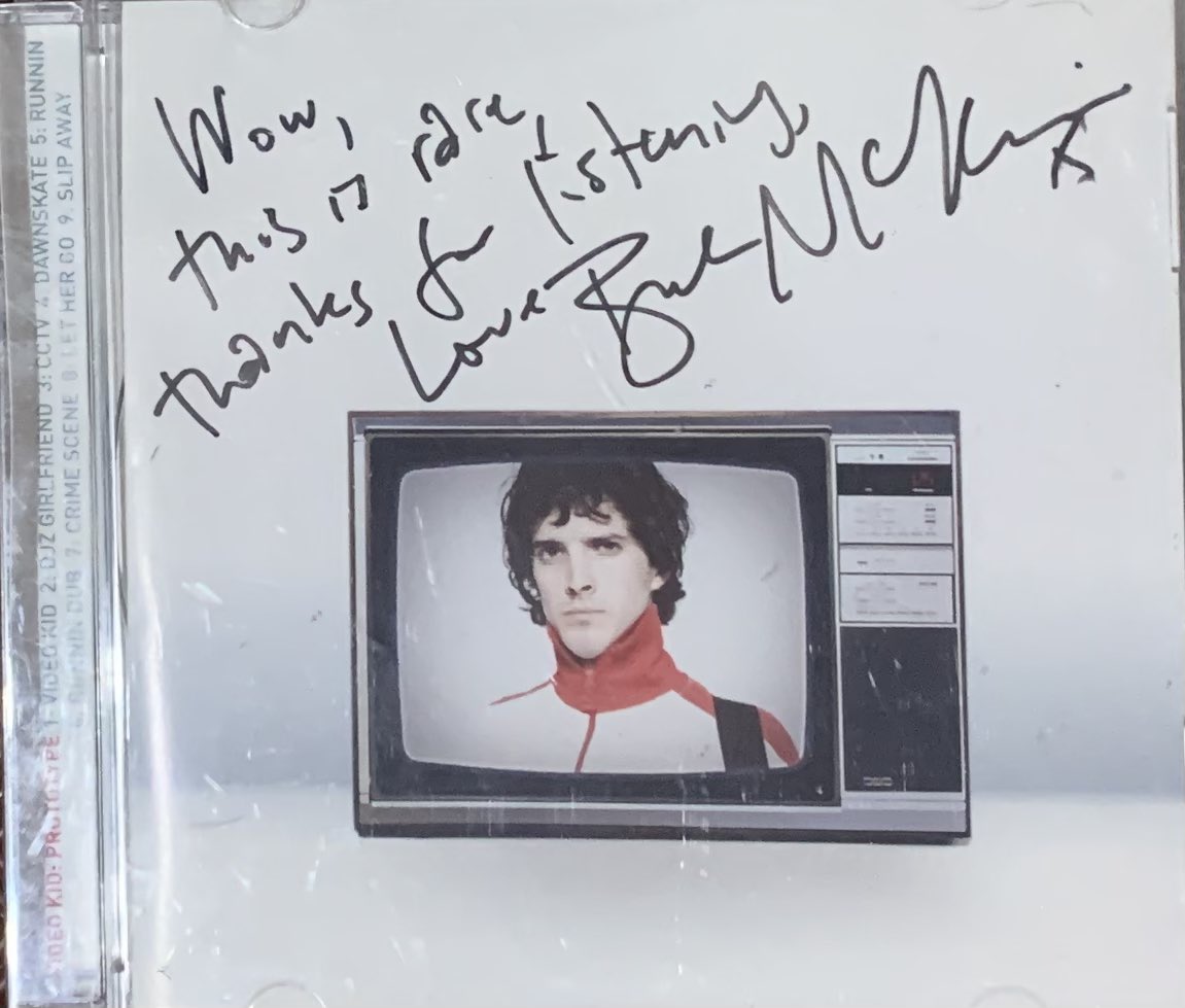 V_Musings's tweet photo. On this day 12 years ago, I met Bret McKenzie for the 2nd time after a FOTC gig at the Hammersmith (Eventim) Apollo in London. He signed my Video Kid CD &amp; I asked if he was planning to release more solo material. He replied that he didn’t know, but maybe…now here we are 🙌🏾 https://t.co/s2CLOurPhW