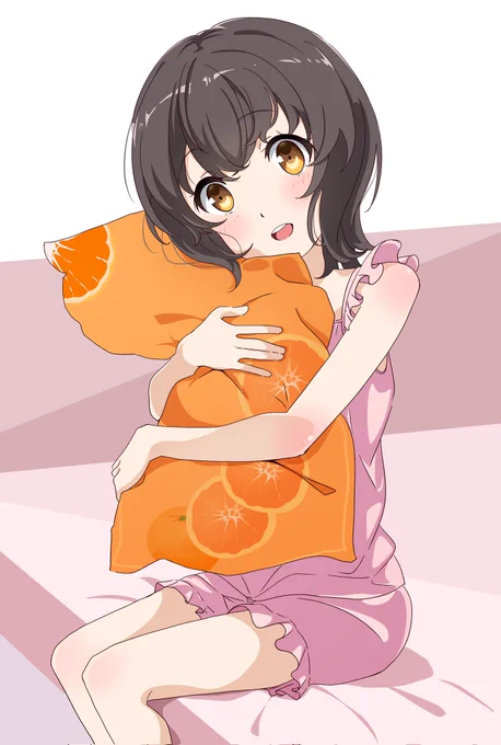 「一緒に寝よっ」ミカンちゃん 