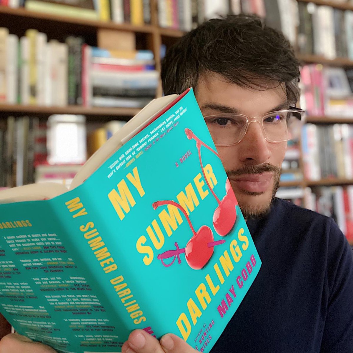 JoshSabarra's tweet photo. THE LIBRARY IS OPEN (PART I): Happy #book birthday to one of my fave people in the whole world, @maykcobb! #MySummerDarlings, a sharp #thriller with deliciously naughty bits, is out today from @berkleypub. (And thanks for the kind words, May. I โค๏ธ you.) ๐๐ #JoshSabarra #MayCobb https://t.co/ygvsoWW12P