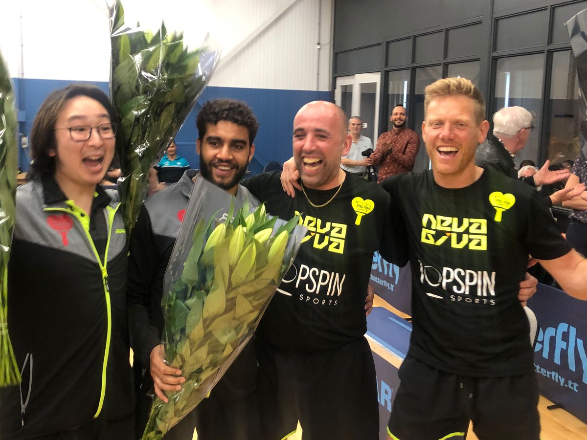 Big congrats to <a href="/pingpongalkmaar/">PingPongAlkmaar</a> on being promoted to premier table tennis ere divisie holland top division. Amazing team &amp; club effort, they started in the lowest division &amp; have been promoted up to prem league in consecutive seasons.  Lekker!😀⚡🏆 #topspinclubs #donicfamily