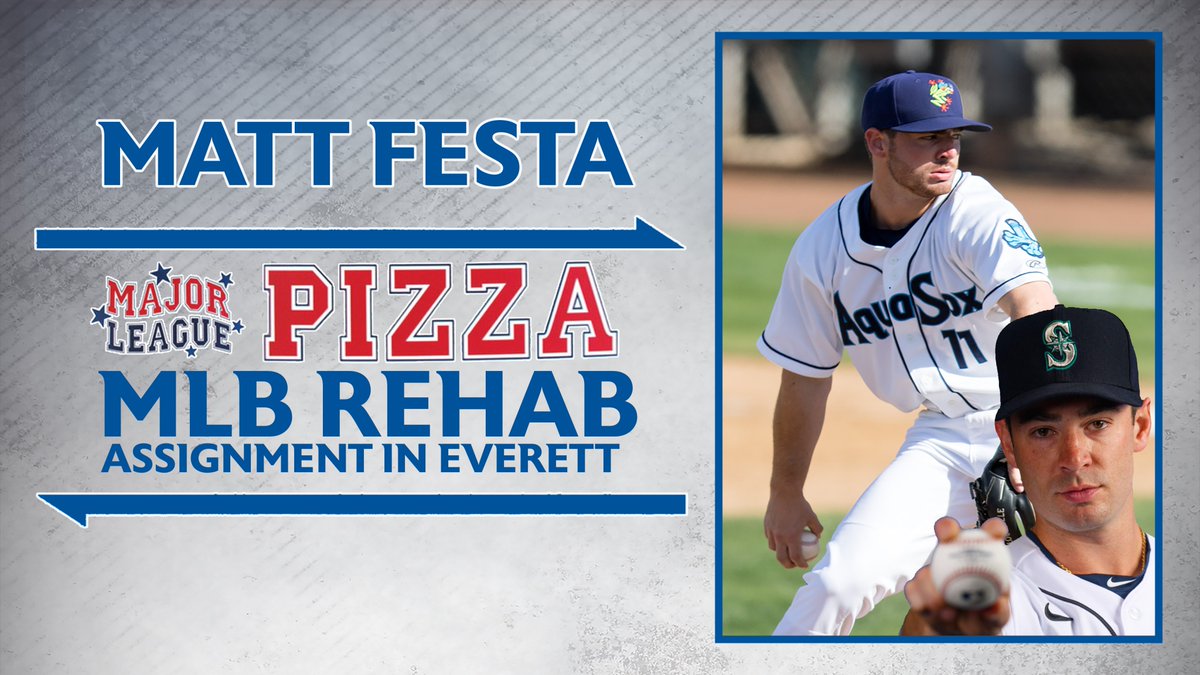EverettAquaSox's tweet photo. Matt Festa is scheduled to make a rehabilitation appearance tonight at Funko Field. First pitch is scheduled for 7:05.  Retweet for a chance to win an signed item from Matt. https://t.co/g8vx4WJXHB