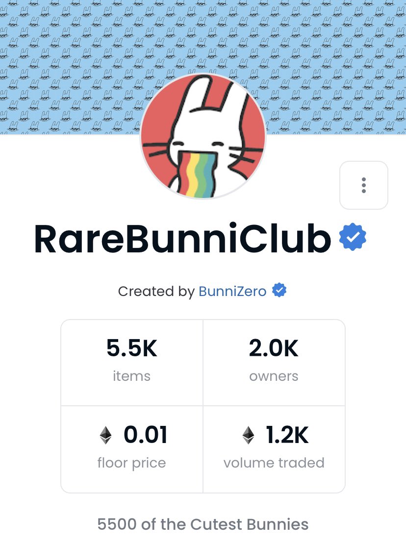 RareBunniClub's tweet photo. 6 months later and we are verified!

Great time to join the BunniFam ✌️ https://t.co/aDKn7Ed8K1