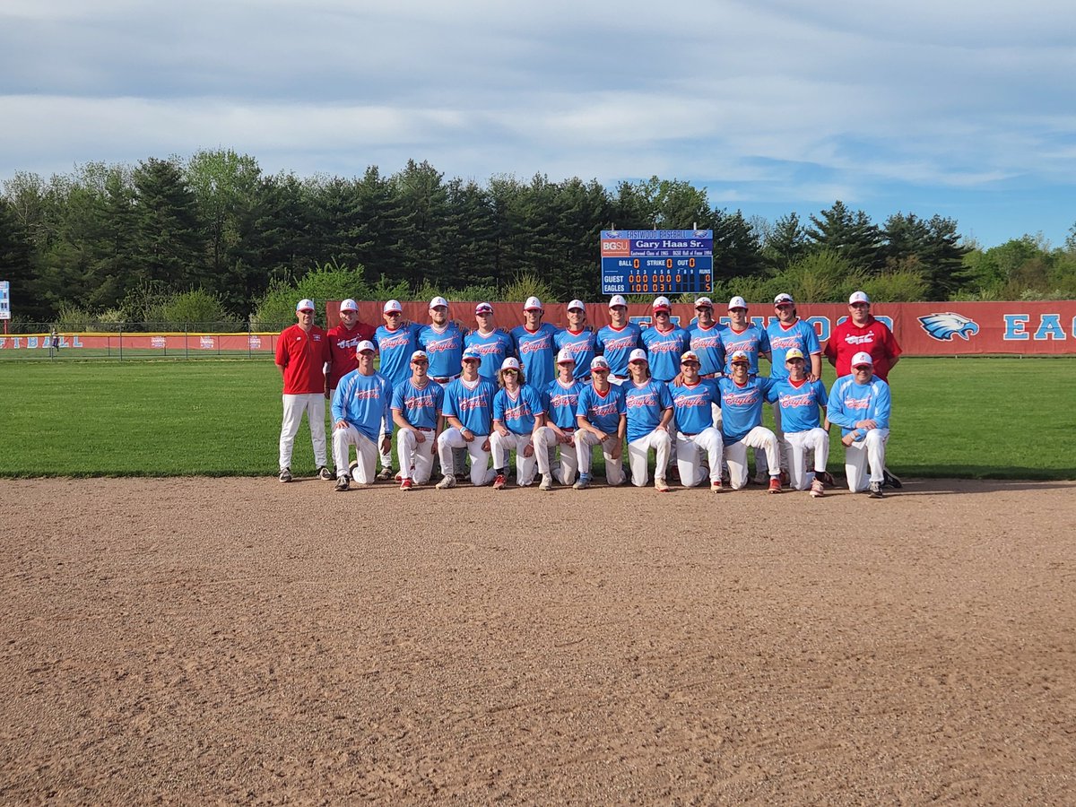 The Eagle Varsity Baseball team is your 2022 NBC Baseball Champions.  They defeated Otsego 5-0 tonight to win the league outright.  #EaglePride #WeareEastwood