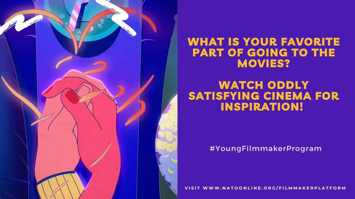CinemaCon's tweet photo. We are proud to support NATO’s initiative
to celebrate the big screen experience.
Please enjoy Oddly Satisfying Cinema, a
beautiful animated piece from filmmakers
Kelly Schiesswohl and Noah Sterling that
will delight all your senses!
#YoungFilmmakerProgram
@NATOcinemas https://t.co/ggTyeQV3h4