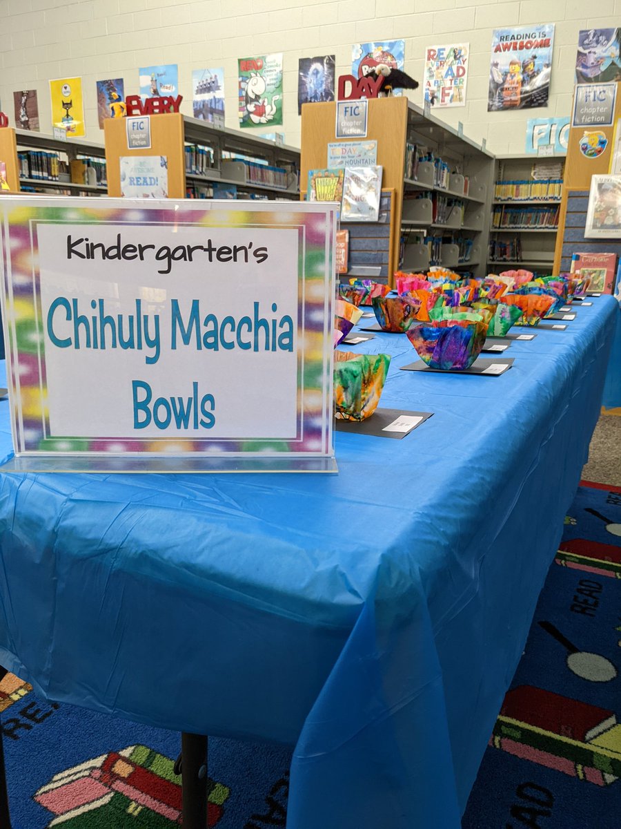 Come to <a href="/D13Eagles/">Erickson Elementary</a> Portfolio Night tonight! <a href="/MissMiulli/">Mrs clay</a> has decorated the library with beautiful projects created by the students!