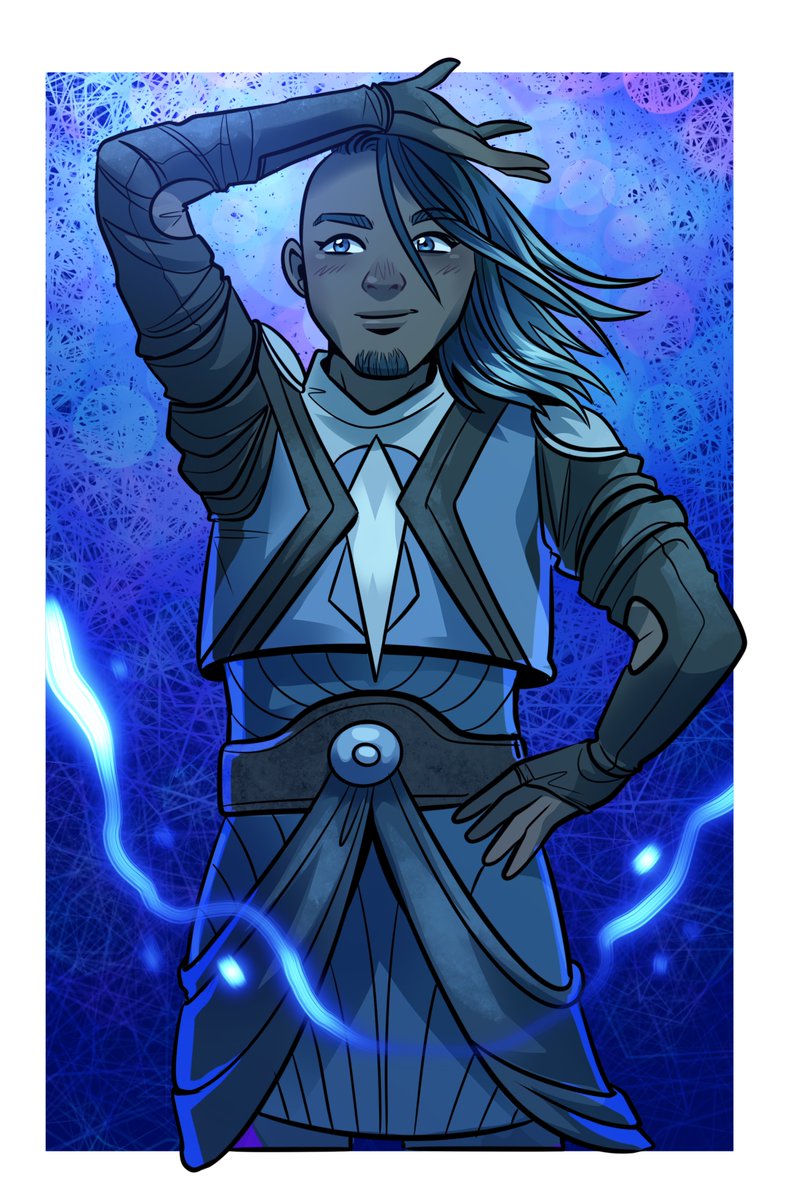 rododea95's tweet photo. First time drawing Niko Aris, I hope you like them! 💙💙
#MTG #mtgart #MagicTheGathering #mtgpride #doodle https://t.co/0z8G1vgNZK