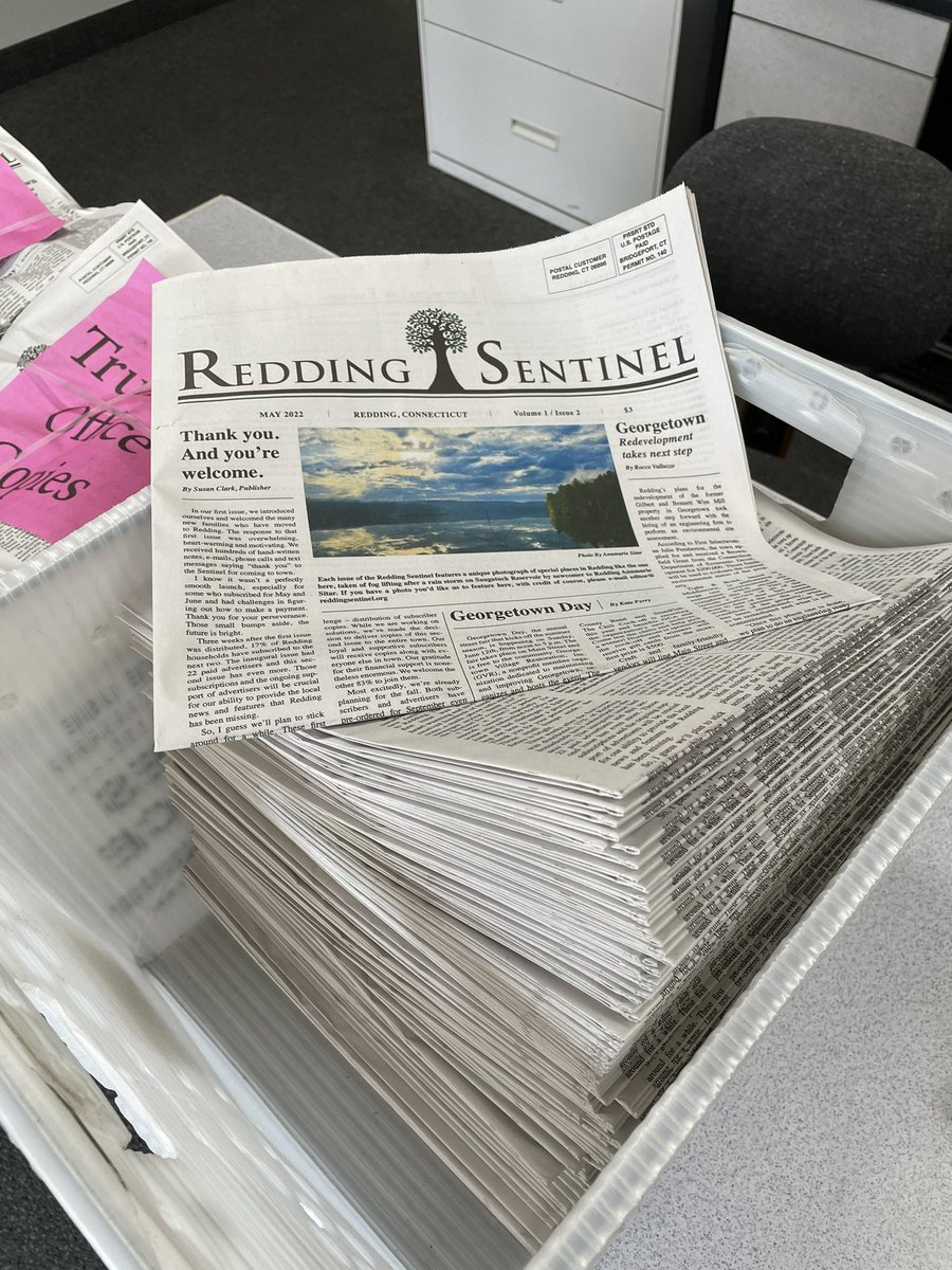 ReddingSentinel's tweet photo. Issue 2 comes out in just 2 days! 

If you haven’t already, you can subscribe for this (and next) month’s issues by sending a $6 payment on Venmo or PayPal @reddingsentinel, or by mailing a check to:
Redding Sentinel Ltd.
PO Box 1121 
Redding Center https://t.co/juNZ4dAI27