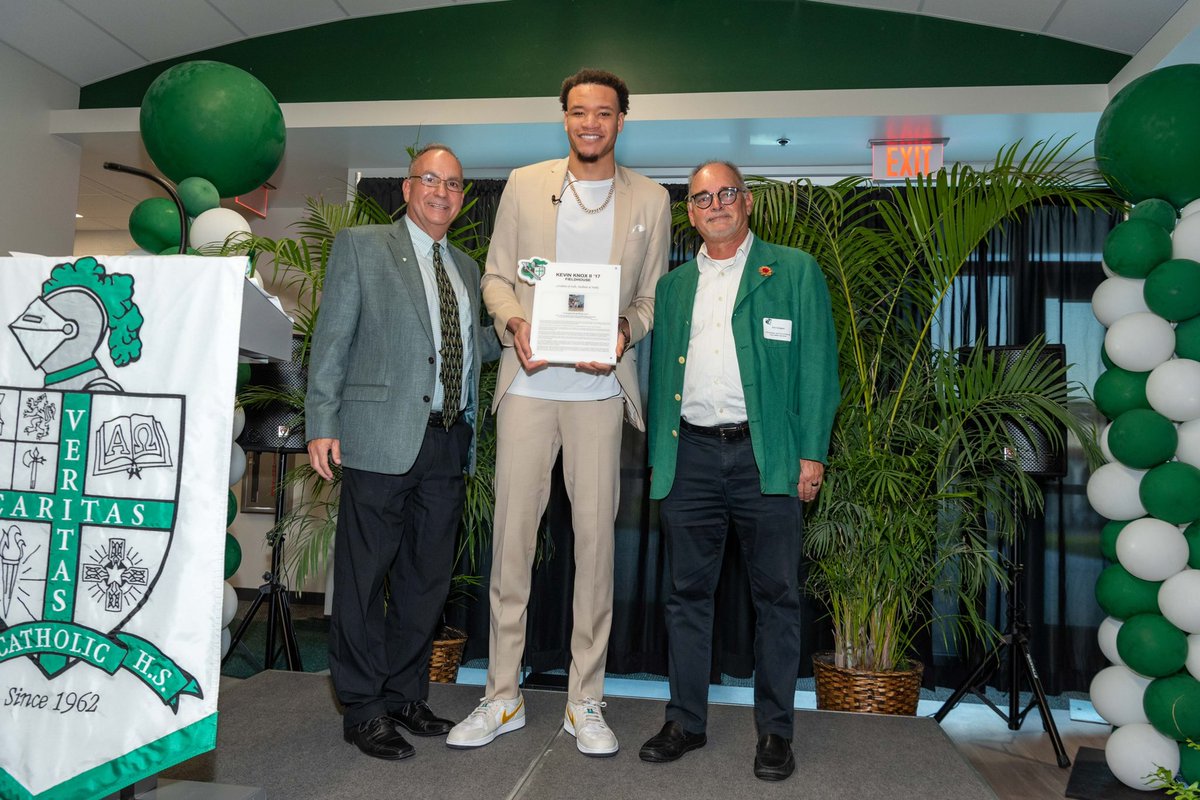 Giving back is a honor that my parents have always instilled in me every since I was a little boy. I am thrilled to have this legacy at Tampa Catholic. The Kevin Knox II Fieldhouse will be a blessing to many in the Tampa Bay community for many many years to come💚🤍